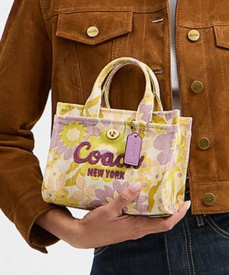 ＜COACH＞カーゴ　トート　バッグ　２０・フローラル　プリント